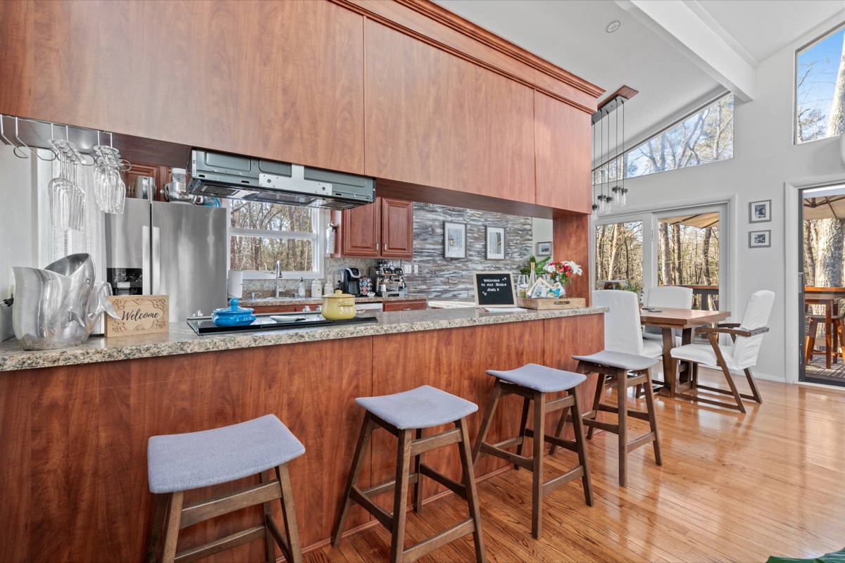 Spacious, fully equipped kitchen—ideal for cooking, gathering, and sharing meals together.